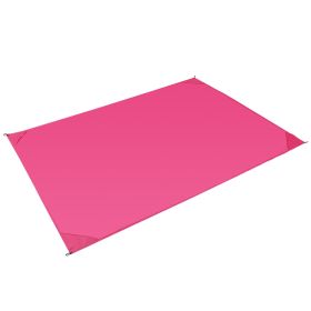 Portable Beach Blanket 4.6’ x 6.6’ Waterproof Foldable Camping Rug Pocket Sandproof Picnic Mat for Camping Picnic Hiking Grass Travel (Option: PicnicMatPink)